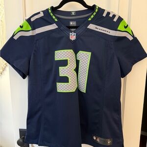 NFL Women's Jersey - Navy and Lime